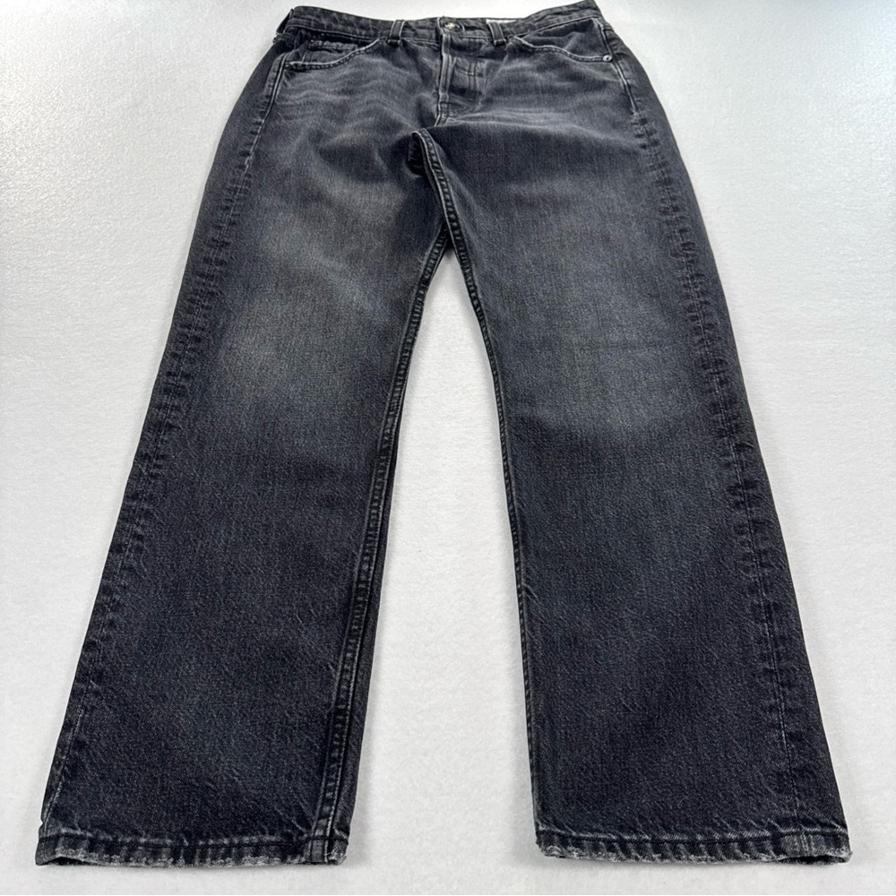 Rag & Bone Maya Jean Women’s 27 High Rise Ankle Slim Jeans in Black Button Fly - Picture 2 of 7